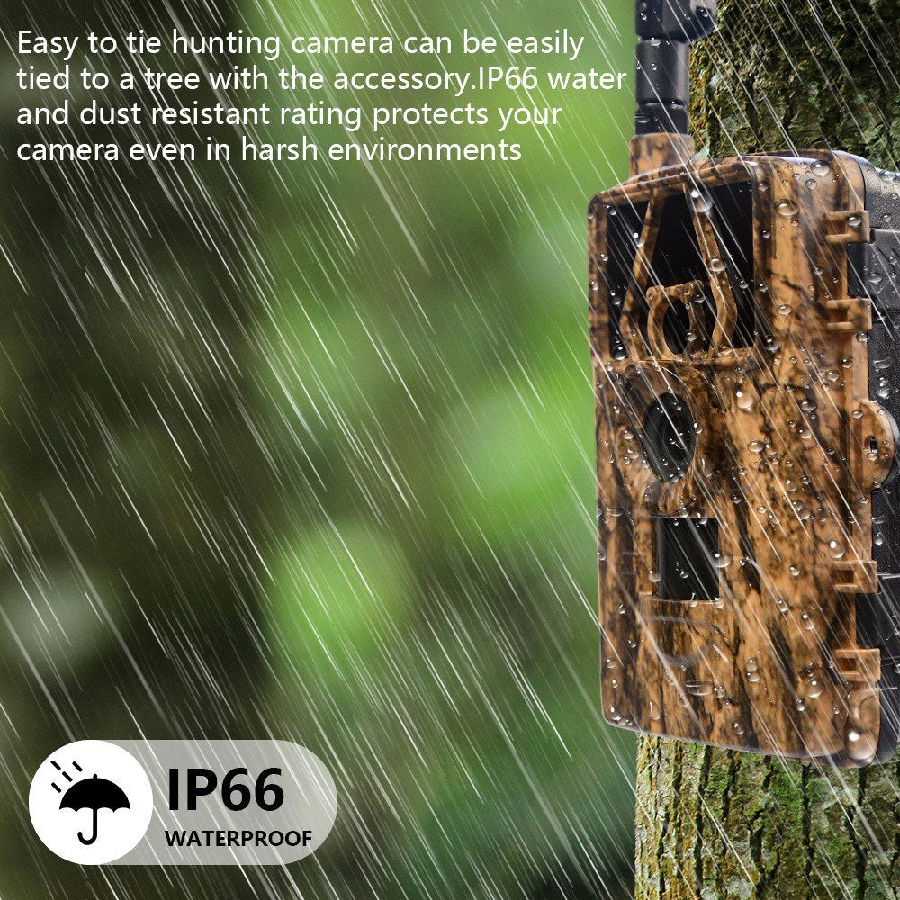 8K Trail Cam 60MP Photos | Night Vision Motion Sensor | Waterproof Wildlife Camera for Hunting & Home Security | 4G EU Version with SIM & Antenna