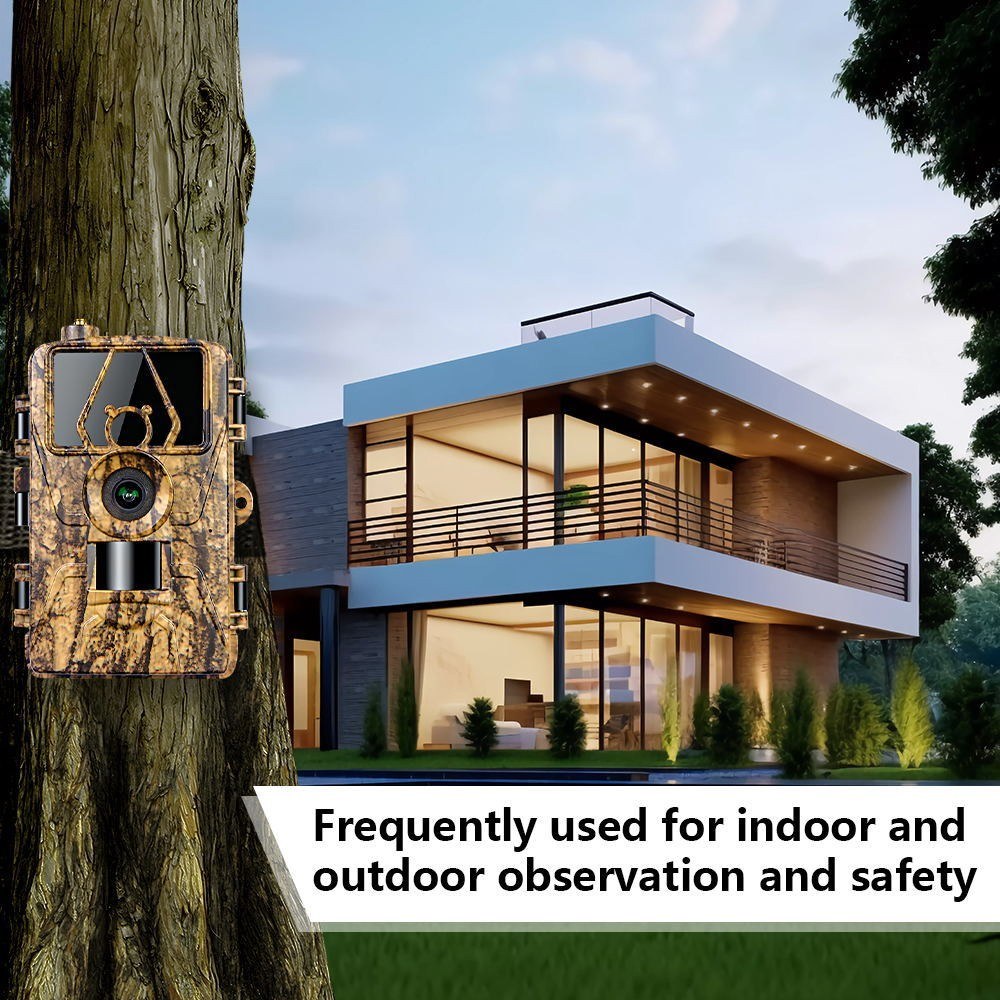 8K Trail Cam 60MP Photos | Night Vision Motion Sensor | Waterproof Wildlife Camera for Hunting & Home Security | 4G EU Version with SIM & Antenna