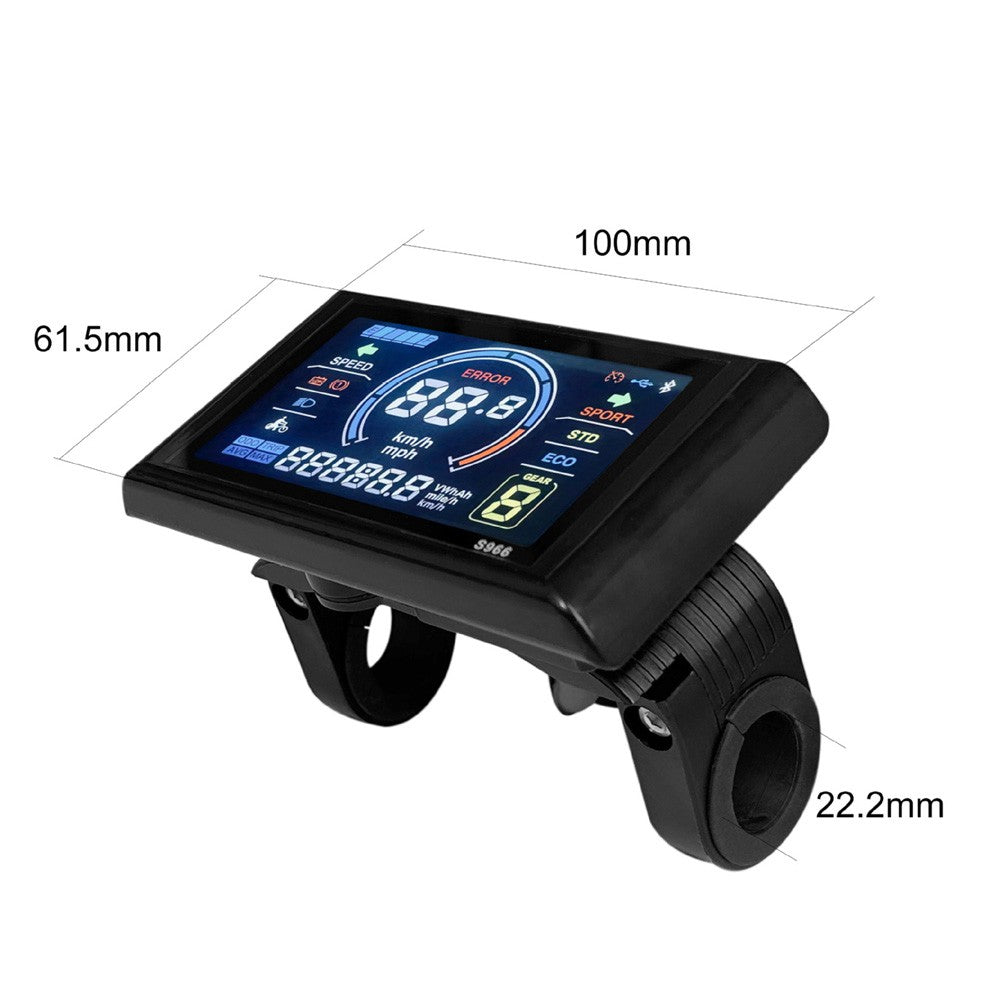 Smart Color LCD Display Panel for Ebike (24-72V, 5-Pin, Waterproof, No. 2 Protocol Controller Compatible) (Copy)
