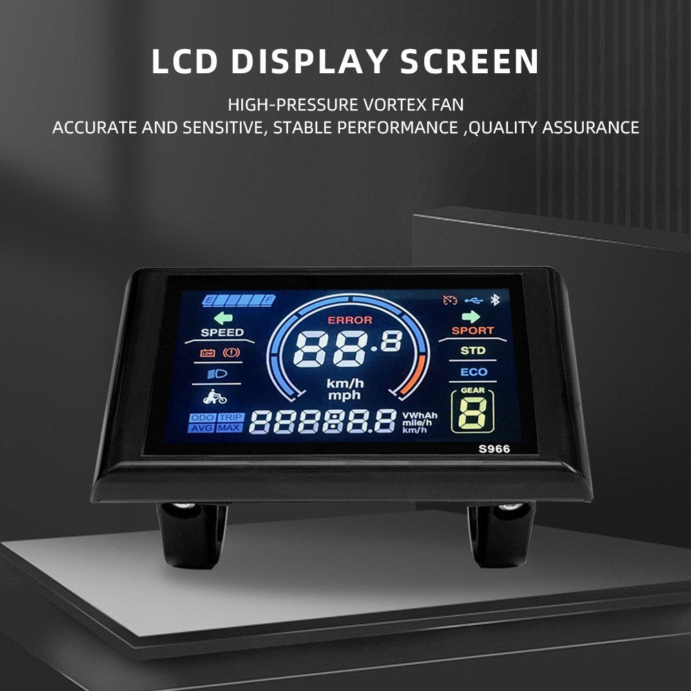 Smart Color LCD Display Panel for Ebike (24-72V, 5-Pin, Waterproof, No. 2 Protocol Controller Compatible) (Copy)