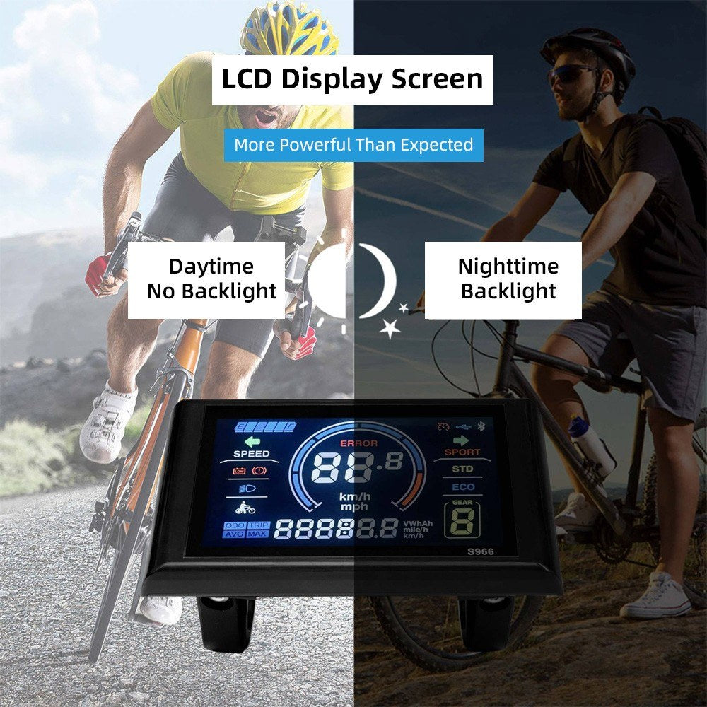 Smart Color LCD Display Panel for Ebike (24-72V, 5-Pin, Waterproof, No. 2 Protocol Controller Compatible) (Copy)