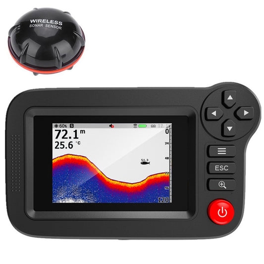 Wireless 3.5in Sonar Fish Finder with Underwater Depth Sounder & Fishing Detector