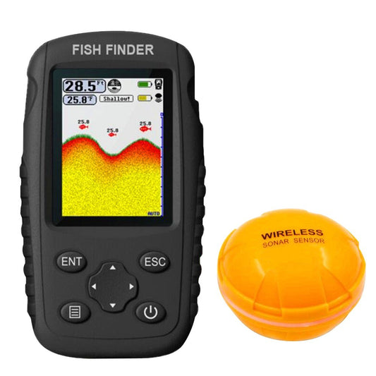 Wireless Portable Rechargeable Handheld Fish Finder Sonar Depth Locator