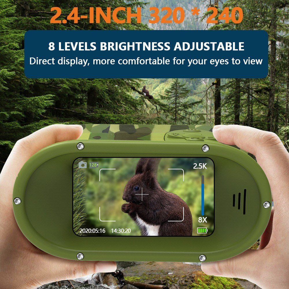 Kids Digital Night Vision Binoculars with 2.4” Display & 8X Zoom