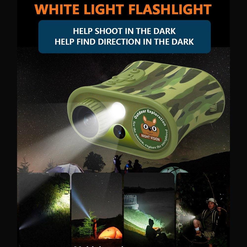 Kids Digital Night Vision Binoculars with 2.4” Display & 8X Zoom