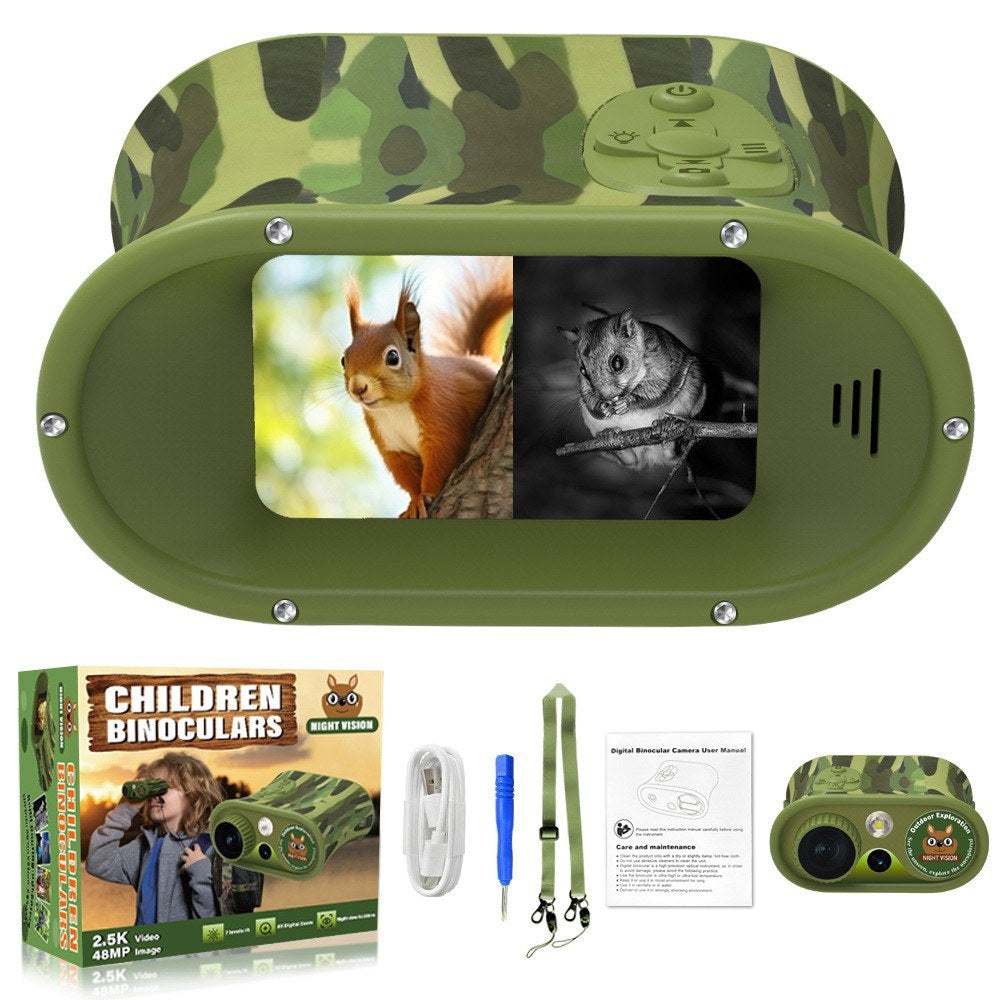 Kids Digital Night Vision Binoculars with 2.4” Display & 8X Zoom