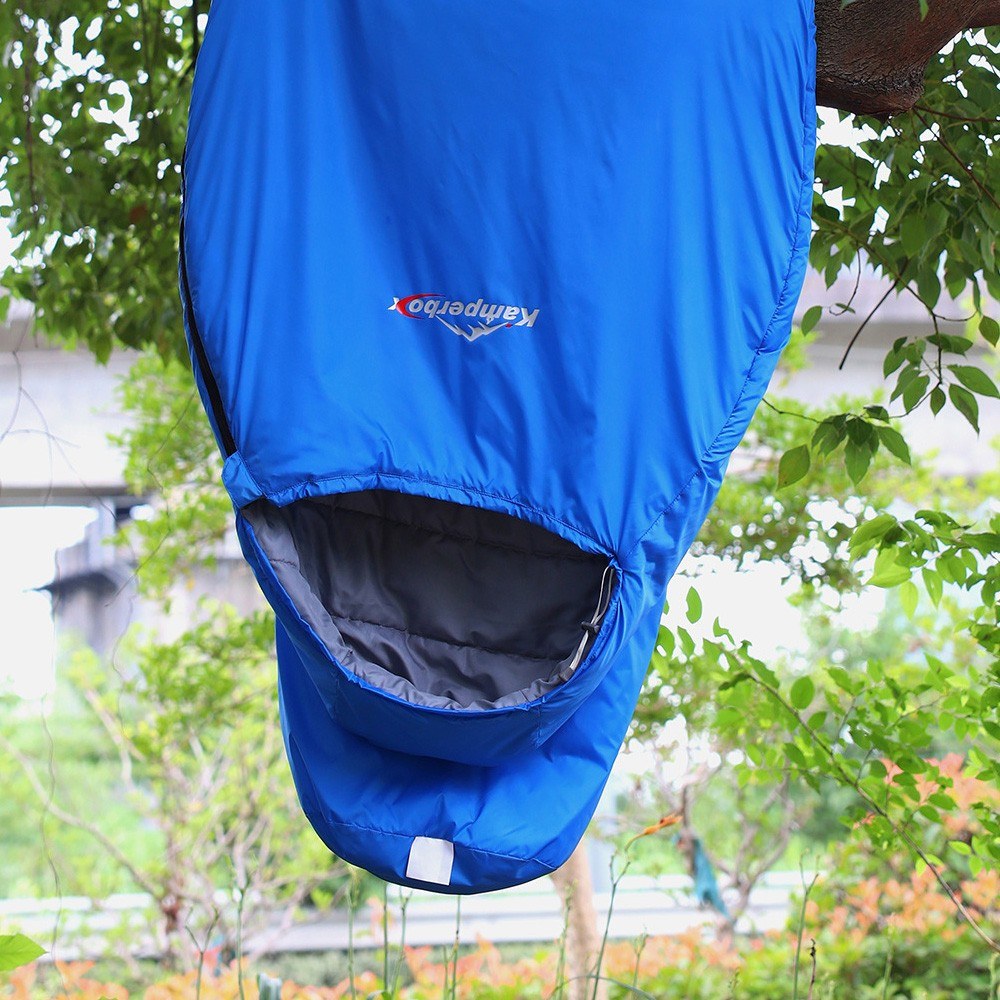 Kamperbox 3-Season Cotton Sleeping Bag: Breathable, Water-Repellent, Windproof, Lightweight & Portable for Adults