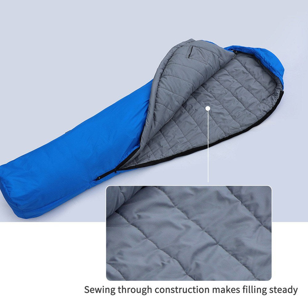 Kamperbox 3-Season Cotton Sleeping Bag: Breathable, Water-Repellent, Windproof, Lightweight & Portable for Adults