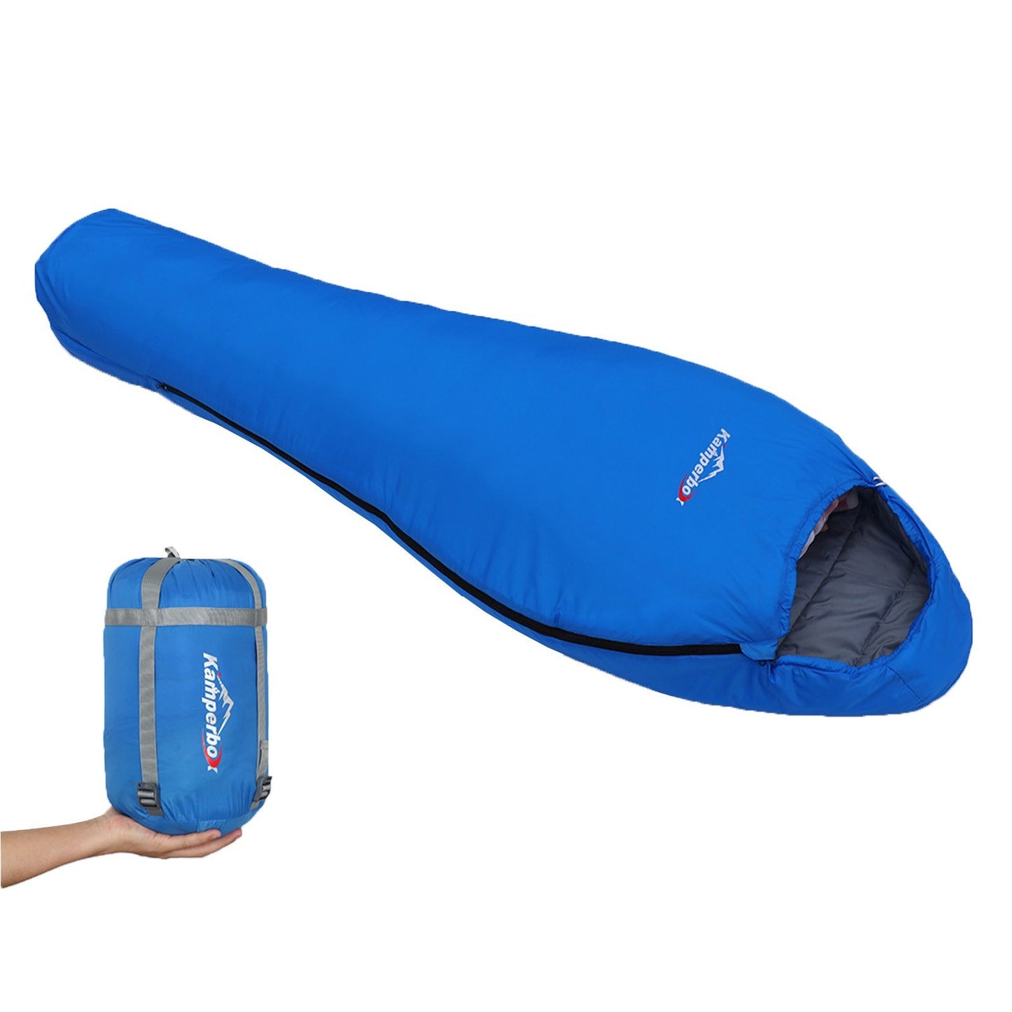 Kamperbox 3-Season Cotton Sleeping Bag: Breathable, Water-Repellent, Windproof, Lightweight & Portable for Adults