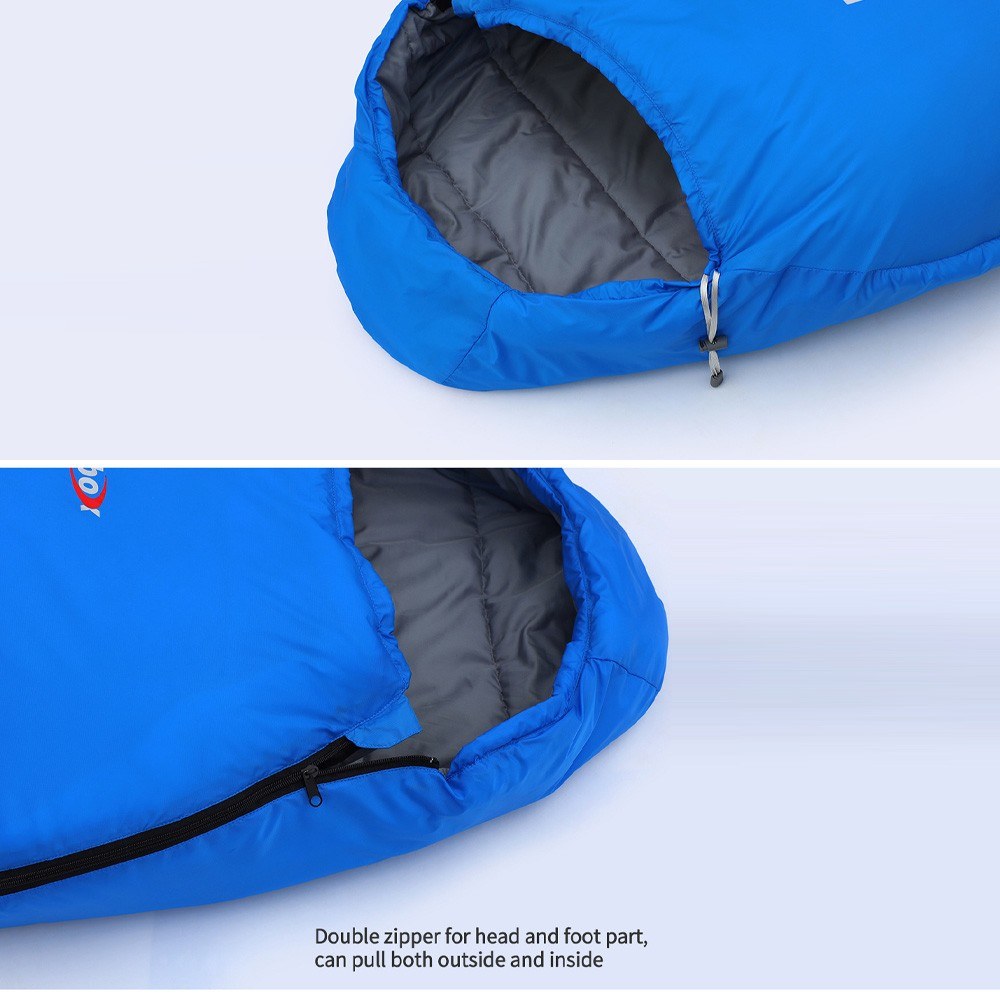 Kamperbox 3-Season Cotton Sleeping Bag: Breathable, Water-Repellent, Windproof, Lightweight & Portable for Adults
