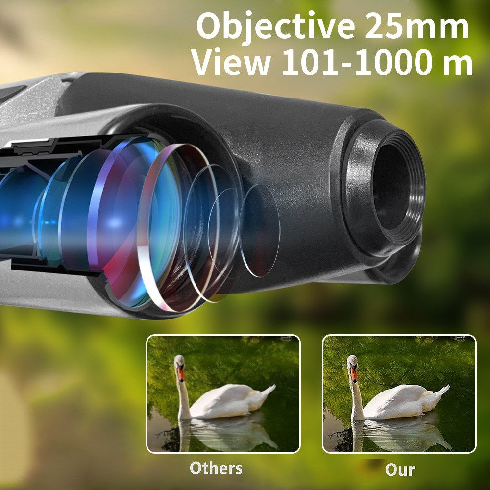 High-Definition Digital Binoculars with 10x Zoom & Night Vision, Camera & Video Recording for Adults