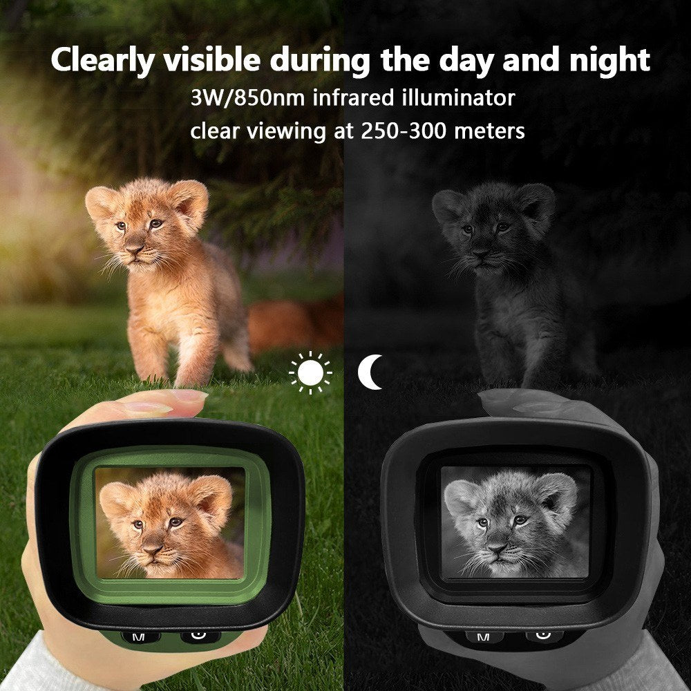2.5K Video Night Vision Monocular - 40MP Photo, 8X Zoom, 350m Range, Infrared Digital Scope Camera