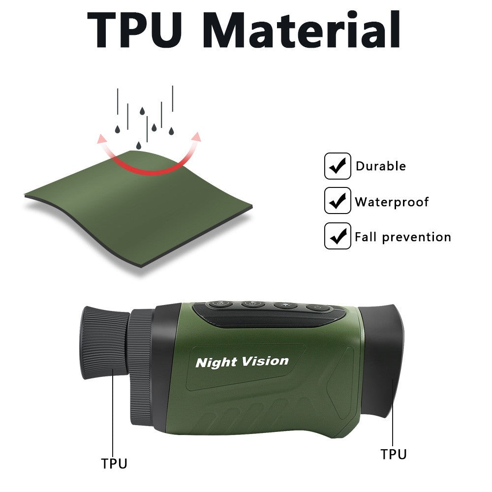 2.5K Video Night Vision Monocular - 40MP Photo, 8X Zoom, 350m Range, Infrared Digital Scope Camera