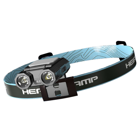 Intelligent Rechargeable LED Headlamp with Hat Clip & Type-C Power Bank - Adjustable Brightness & Induction Mode