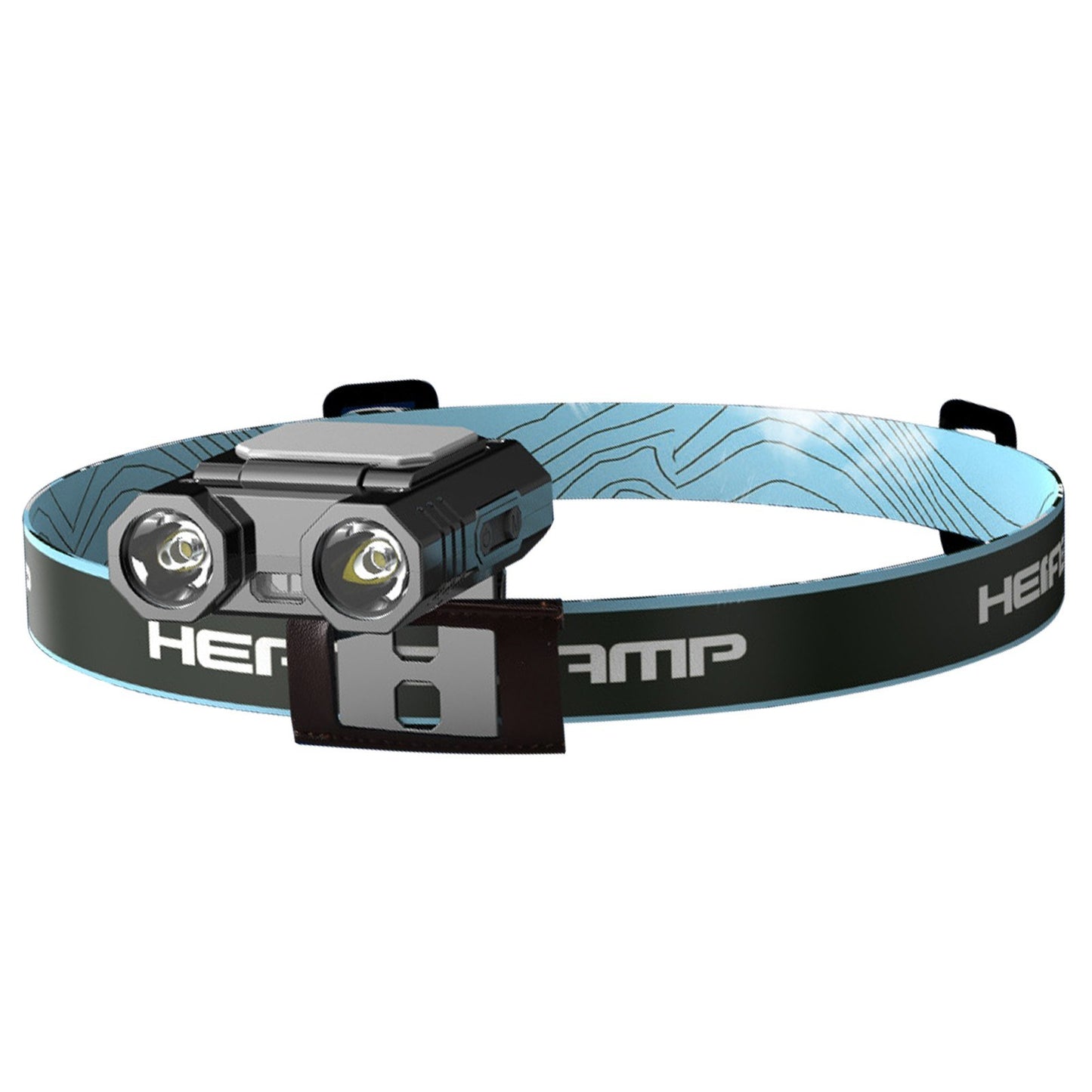 Intelligent Rechargeable LED Headlamp with Hat Clip & Type-C Power Bank - Adjustable Brightness & Induction Mode