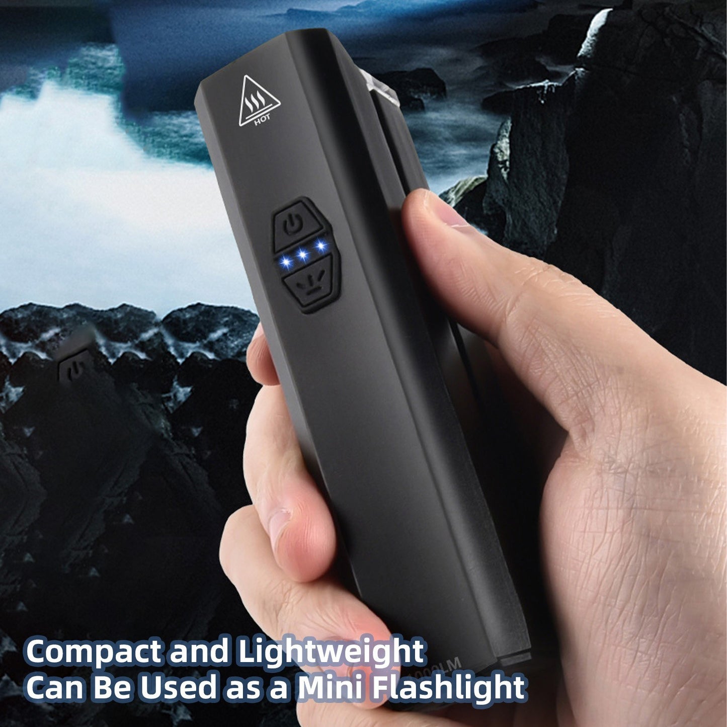 BENGGUO Rechargeable Waterproof LED Bike Headlight, USB-C Charging, 6 Modes, High-Clearance for Night Riding