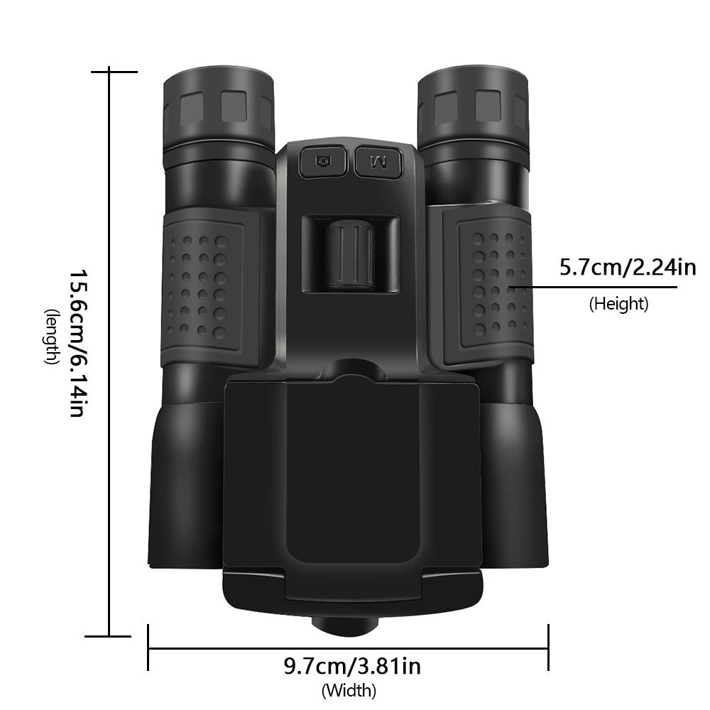 8X Zoom Digital Binoculars with 2.4-Inch LCD Camera for Bird Watching