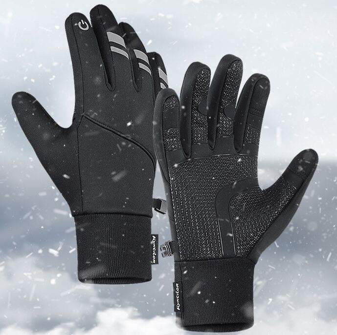 KYNCILOR Waterproof Winter Cycling Gloves - Touchscreen, Windproof, Reflective for Ski & Riding