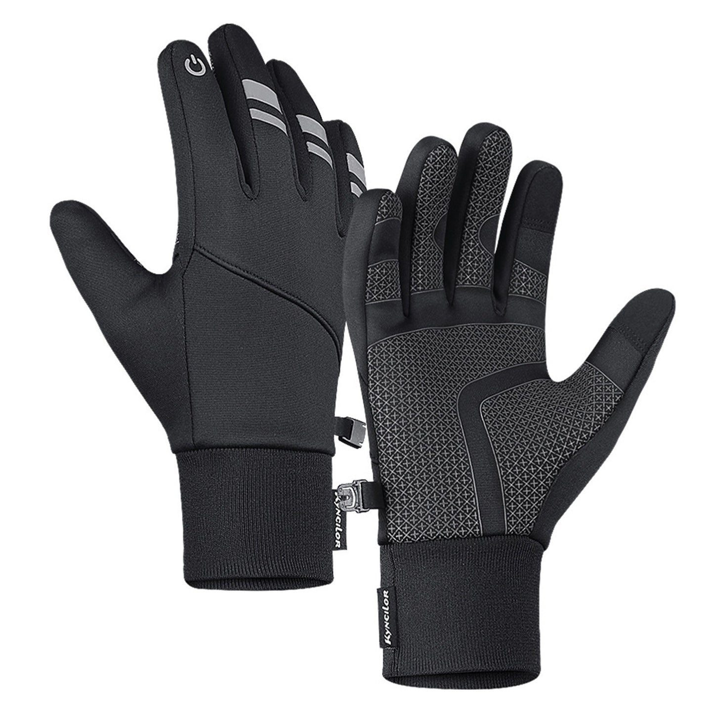 KYNCILOR Waterproof Winter Cycling Gloves - Touchscreen, Windproof, Reflective for Ski & Riding