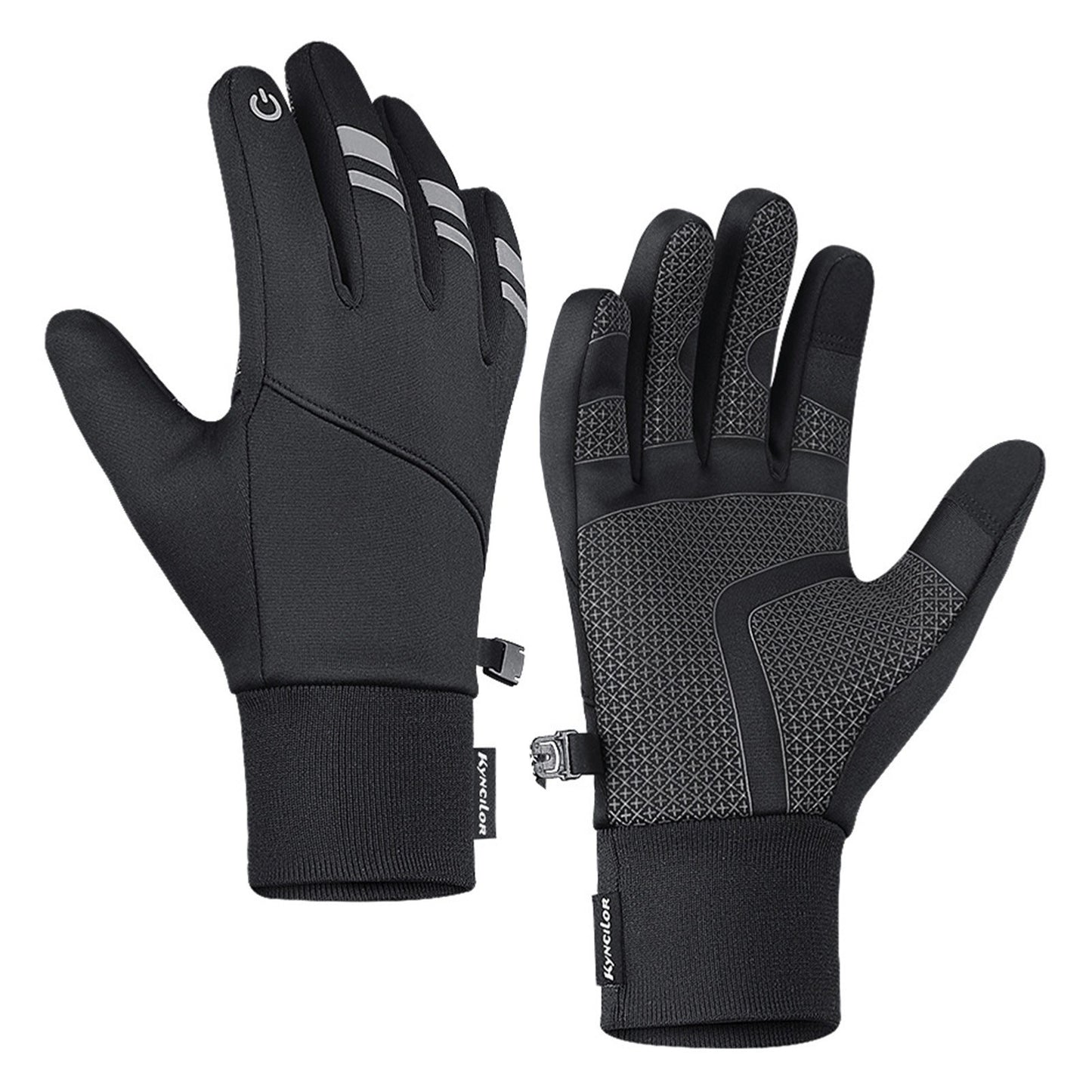 KYNCILOR Waterproof Winter Cycling Gloves - Touchscreen, Windproof, Reflective for Ski & Riding