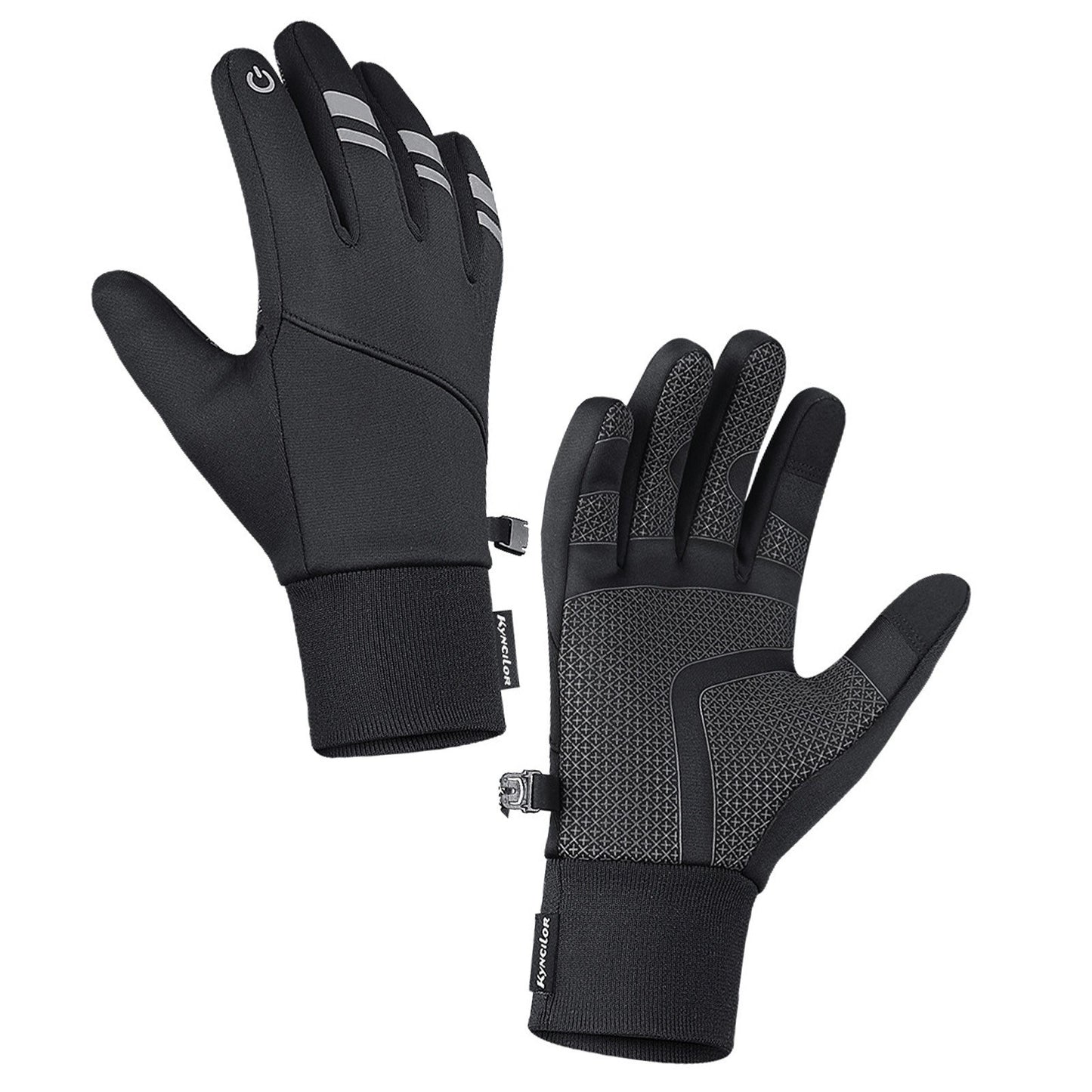 KYNCILOR Waterproof Winter Cycling Gloves - Touchscreen, Windproof, Reflective for Ski & Riding