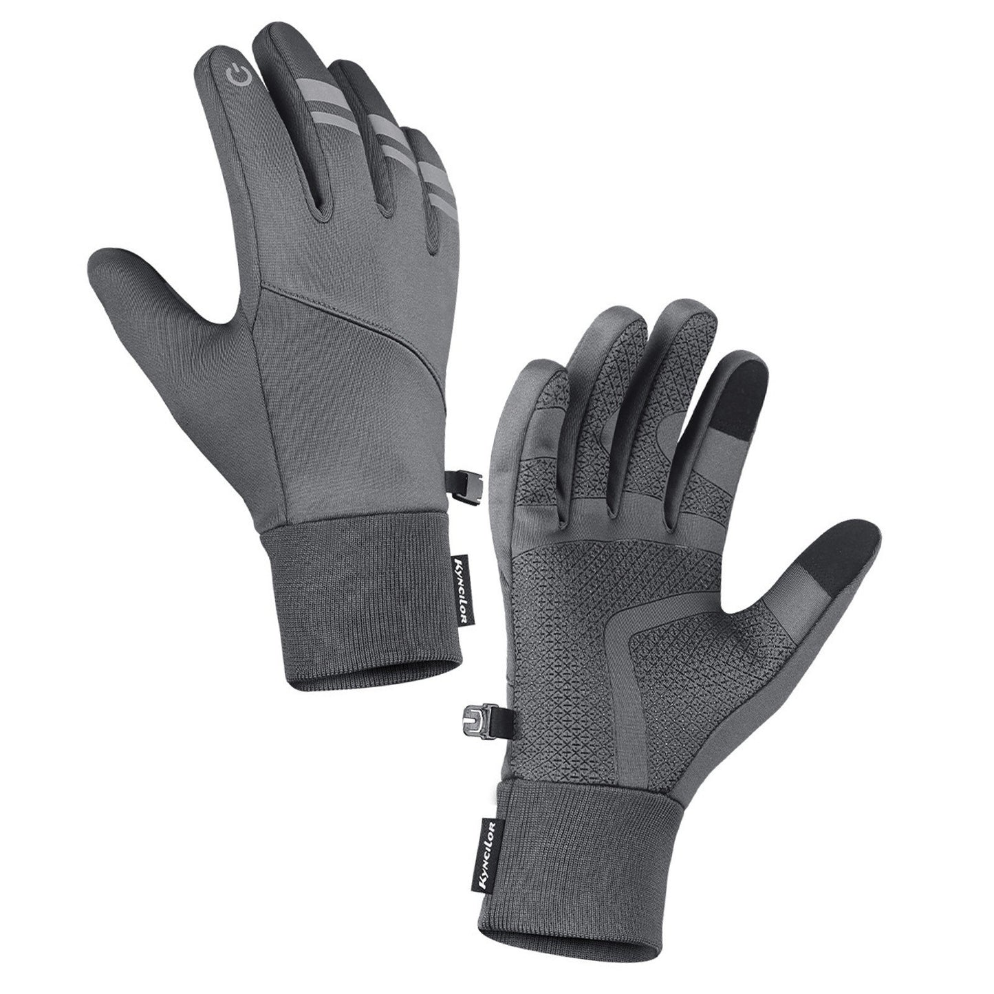 KYNCILOR Waterproof Winter Cycling Gloves - Touchscreen, Windproof, Reflective for Ski & Riding