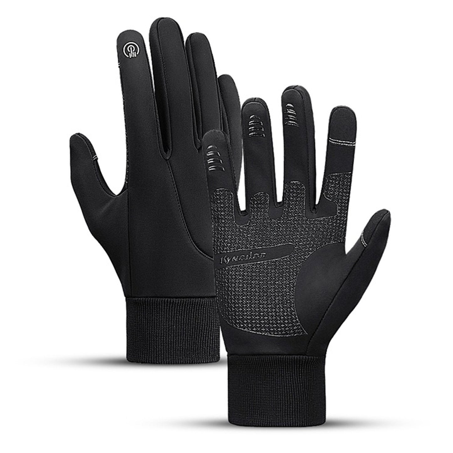 Kyncilor Waterproof Winter Cycling Gloves - Warm Touchscreen Non-Slip Sports Gloves