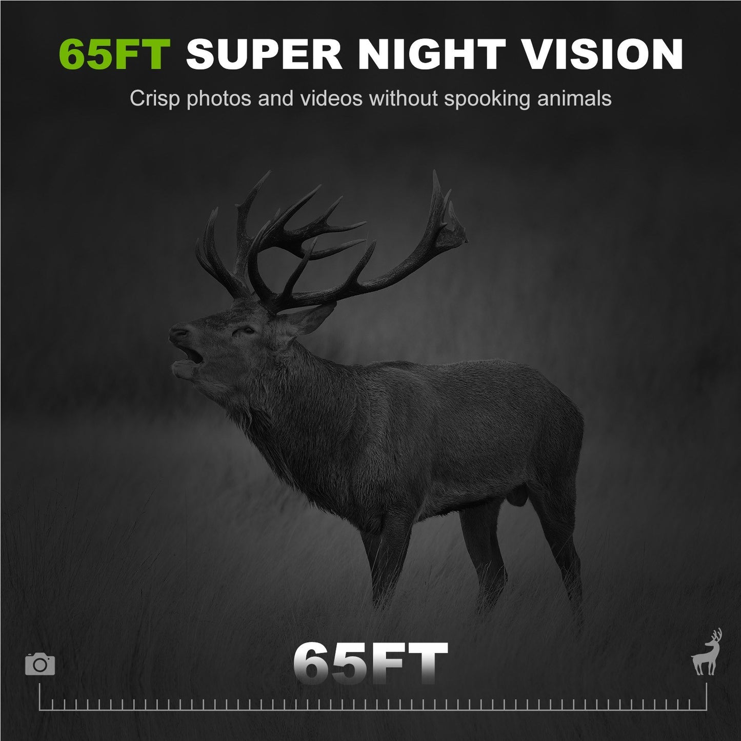 32MP WiFi Hunting & Trail Camera: High-Resolution Wildlife Monitoring, Infrared, IP66 Waterproof, PIR Motion Detection