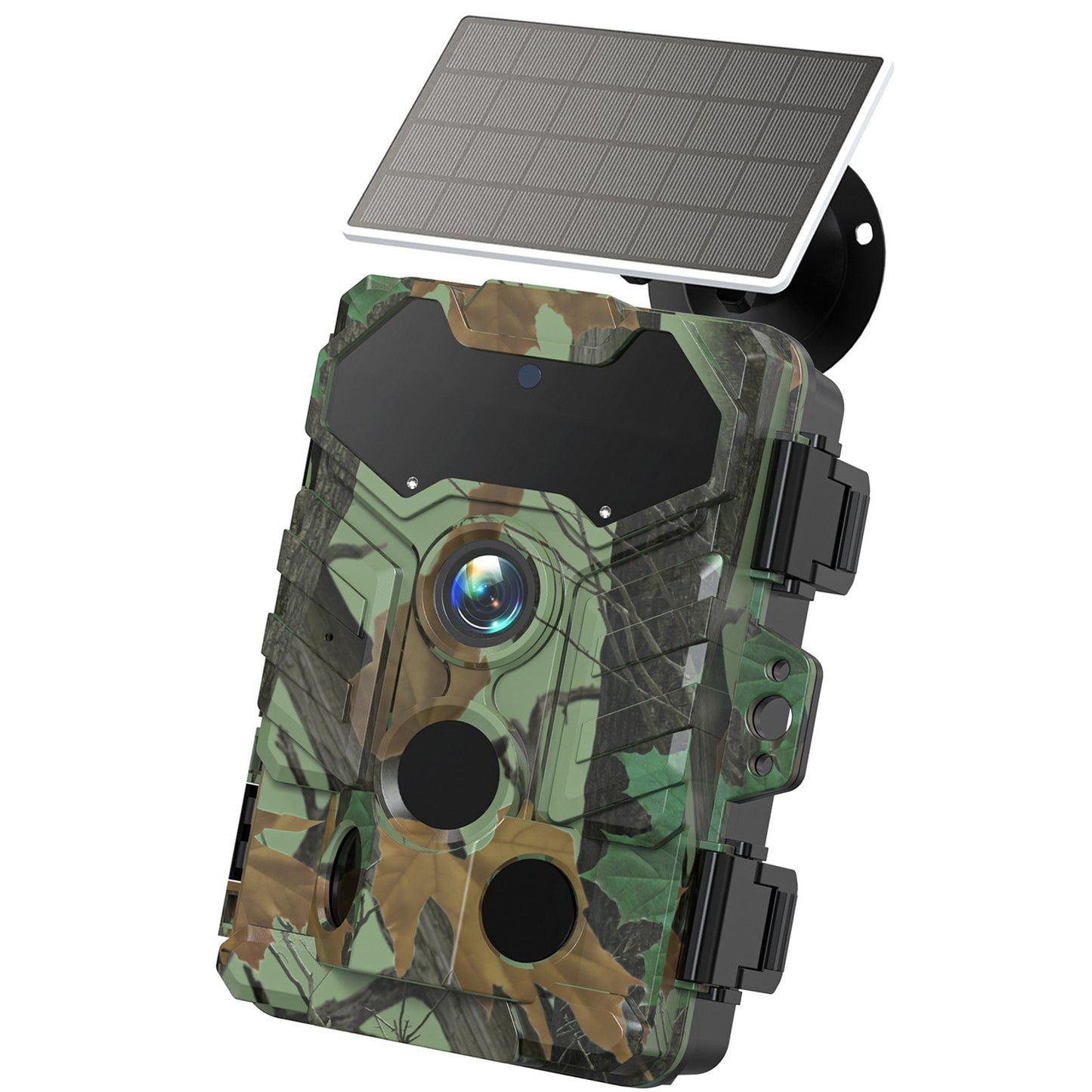 32MP Wireless Solar Trail Camera - Outdoor Wildlife & Hunting, Infrared Night Vision, WiFi, IP66 Waterproof