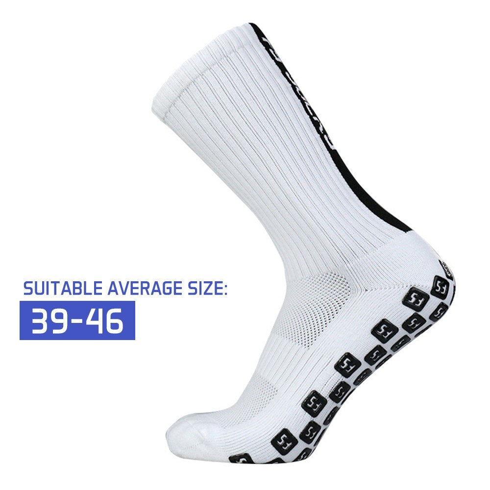 5 Pairs Anti-Slip Soccer & Basketball Grip Socks - Non-Slip Sports Socks