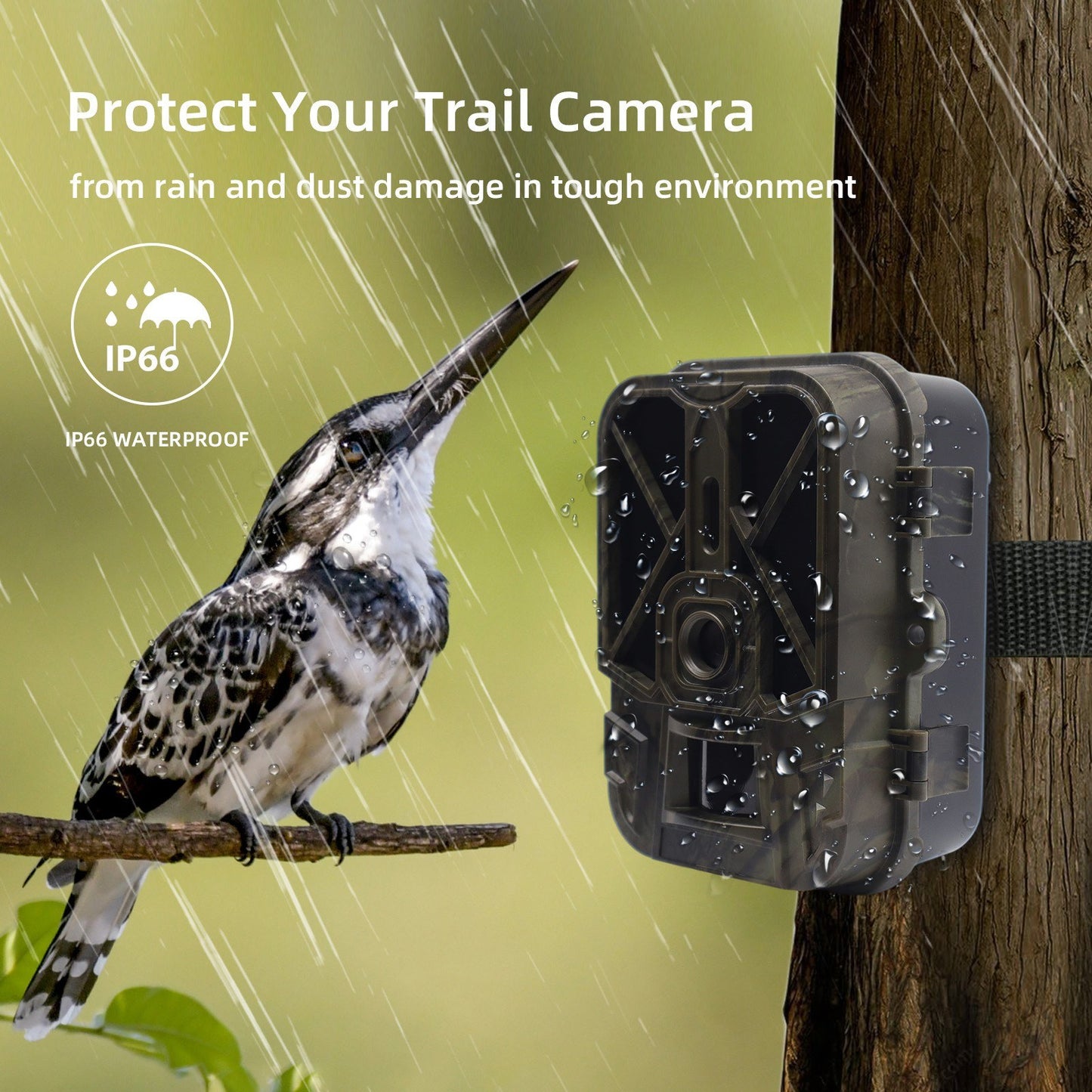 4K WiFi Trail Camera - Wireless Hunting Camera with PIR Sensor & Night Vision