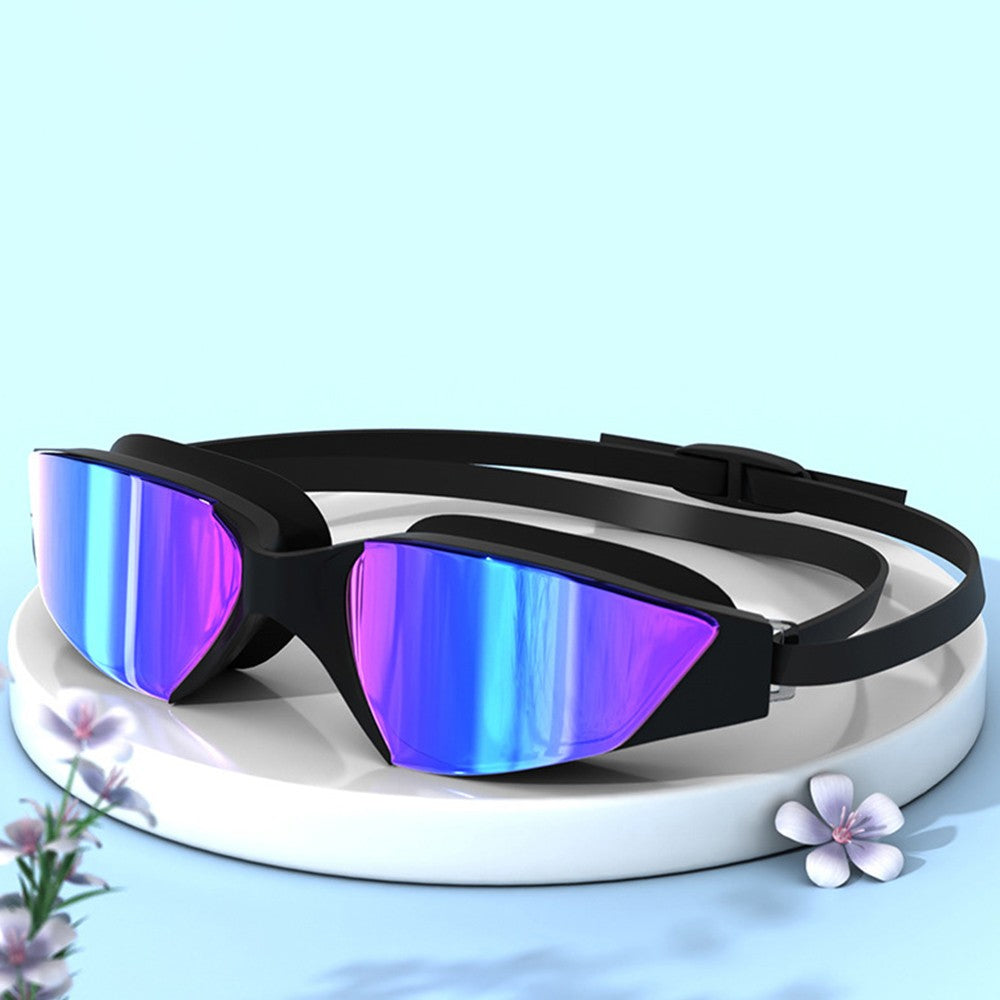 Adult Swimming Goggles - Leakproof 3D Silicone Seal, Wide-Angle View, Anti-UV, Anti-Fog, Flexible Fit for Various Face Types