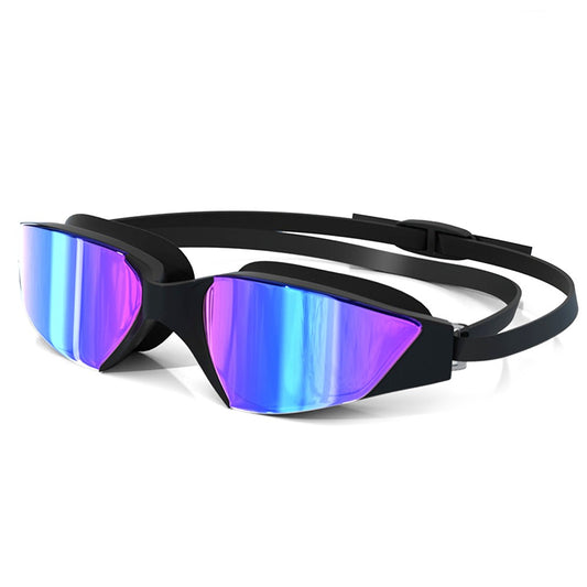 Adult Swimming Goggles - Leakproof 3D Silicone Seal, Wide-Angle View, Anti-UV, Anti-Fog, Flexible Fit for Various Face Types
