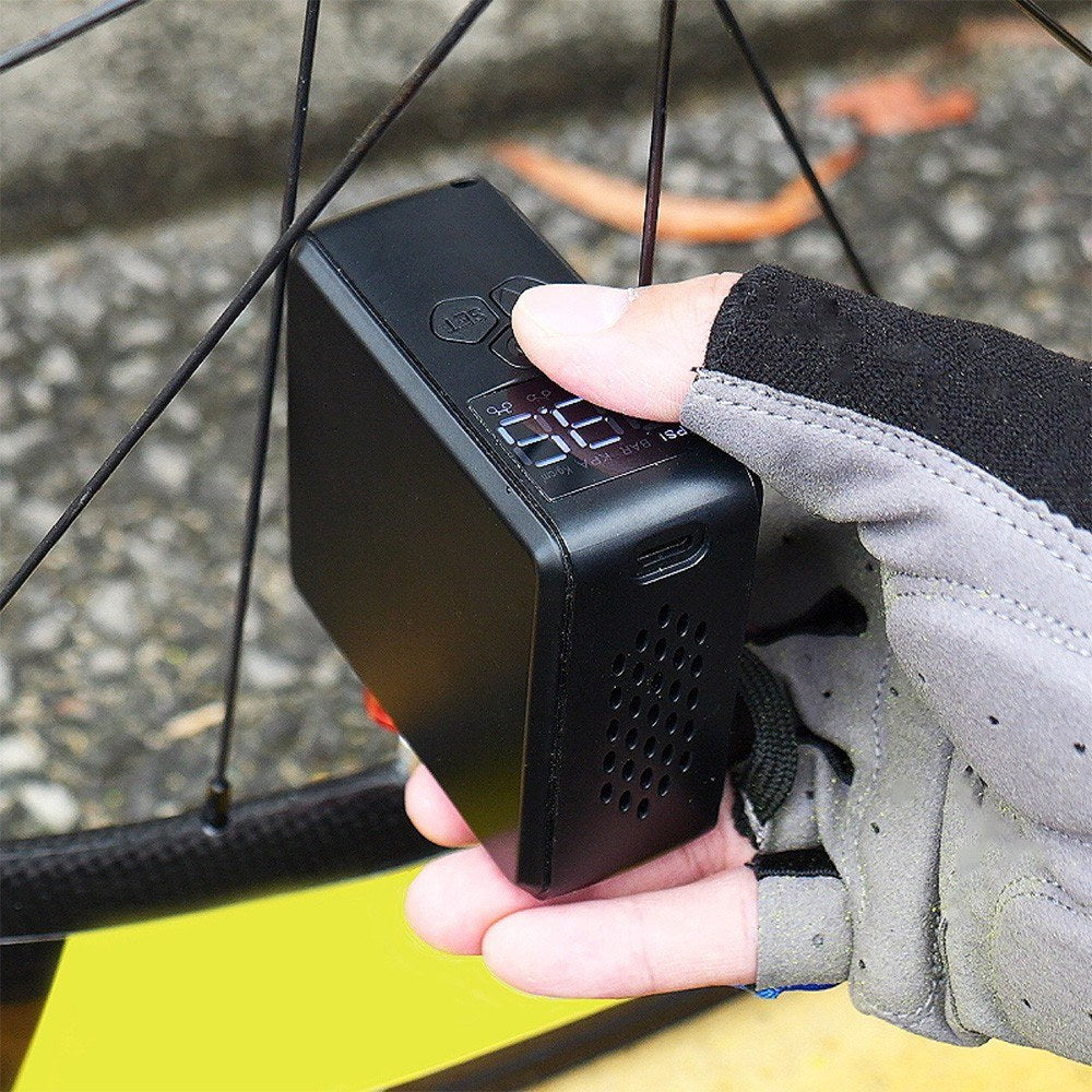 Cordless 150PSI Digital Air Pump: High-Pressure Portable Inflator for Tires, Bikes, and Sports Gear