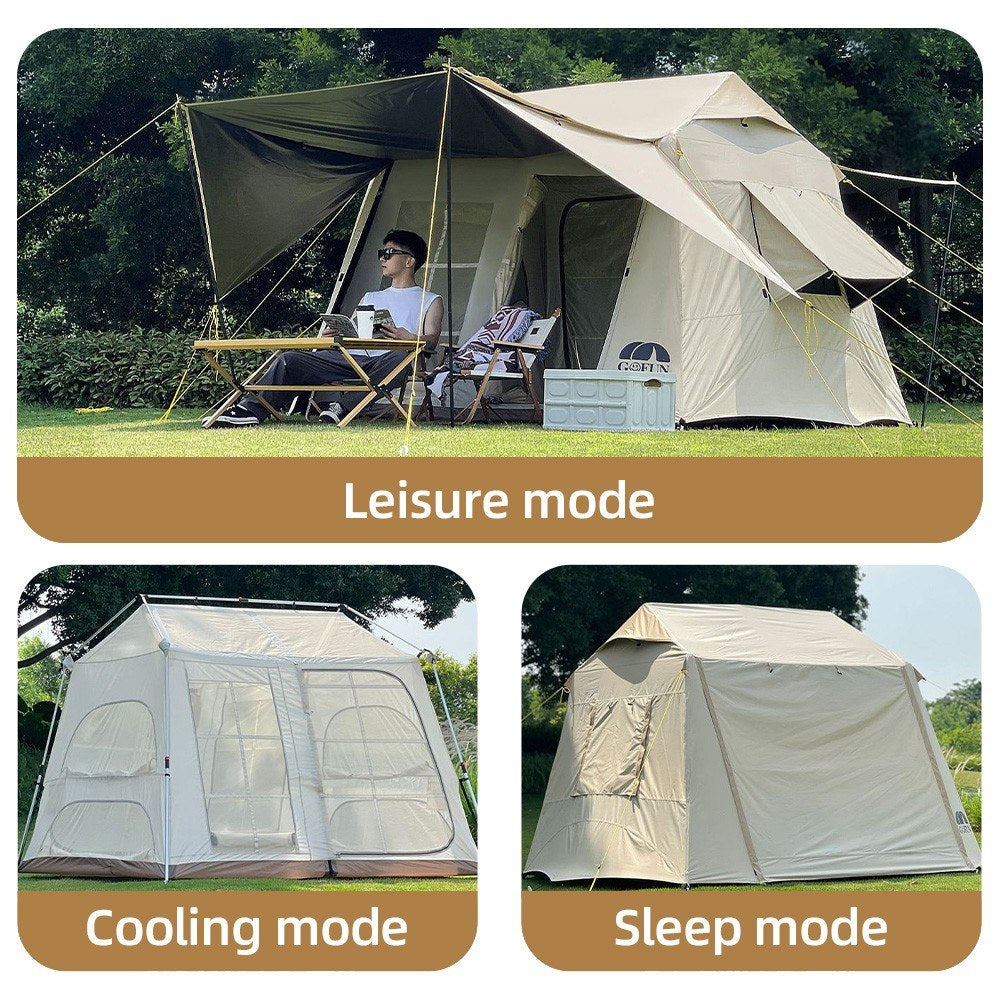 Gofun Large Family Cabin Tent with Projector Screen - Waterproof & Sunproof for Outdoor Camping & Hiking