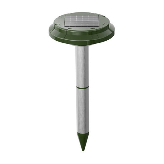 Solar-Powered Ultrasonic Mole & Snake Repeller: Waterproof 360° Protection for Lawns, Yards & Gardens