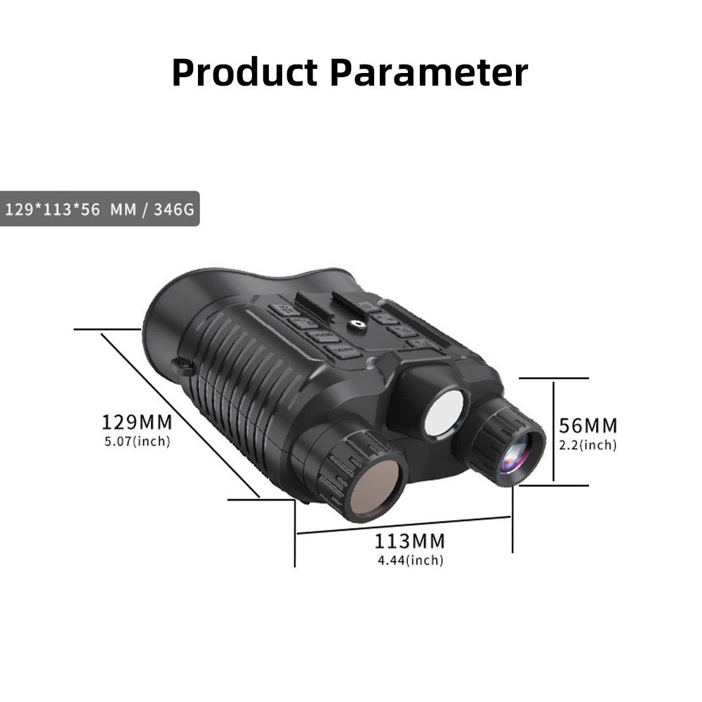 Hands-Free Full-Color Night Vision Goggles, 10X Zoom Binoculars with Large Screen for Outdoor Use