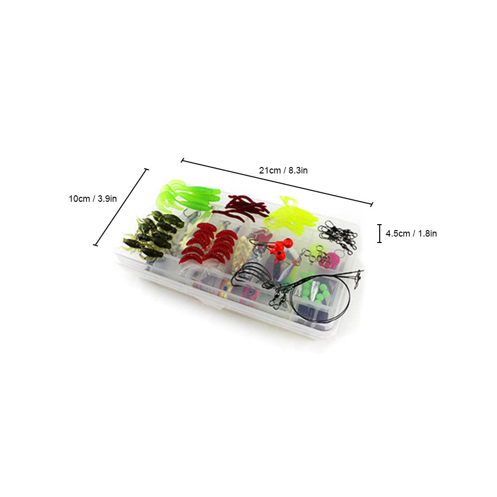 101-Piece Fishing Lure Kit with Storage Box