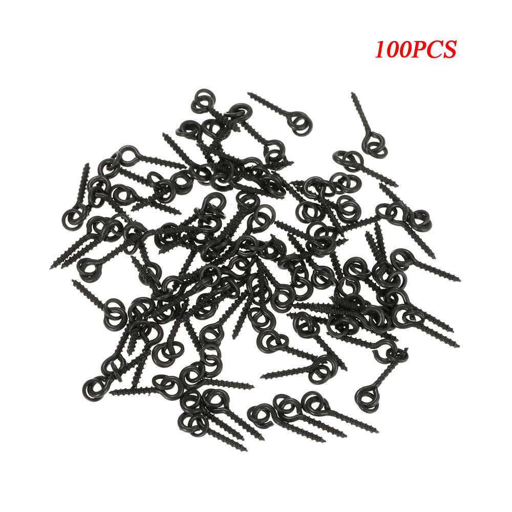 100Pcs Carp Fishing Threaded Boilie Bait Screws for Hair Rigs and Hooks