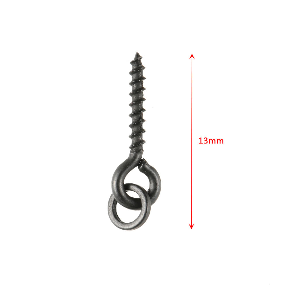100Pcs Carp Fishing Threaded Boilie Bait Screws for Hair Rigs and Hooks