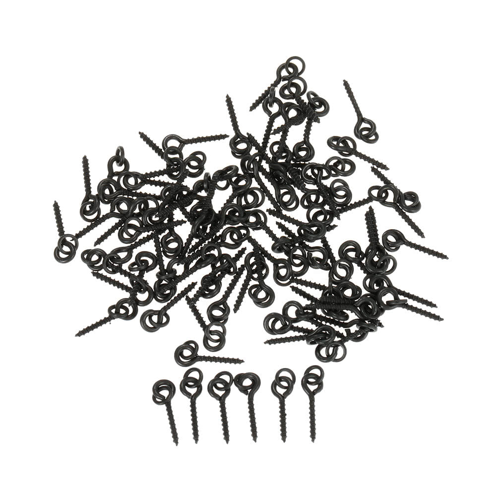 100Pcs Carp Fishing Threaded Boilie Bait Screws for Hair Rigs and Hooks