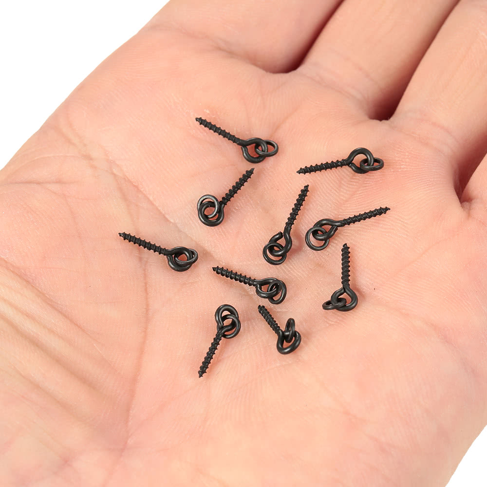 100Pcs Carp Fishing Threaded Boilie Bait Screws for Hair Rigs and Hooks