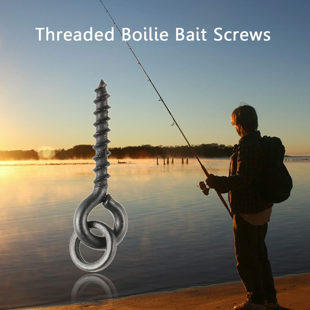 100Pcs Carp Fishing Threaded Boilie Bait Screws for Hair Rigs and Hooks