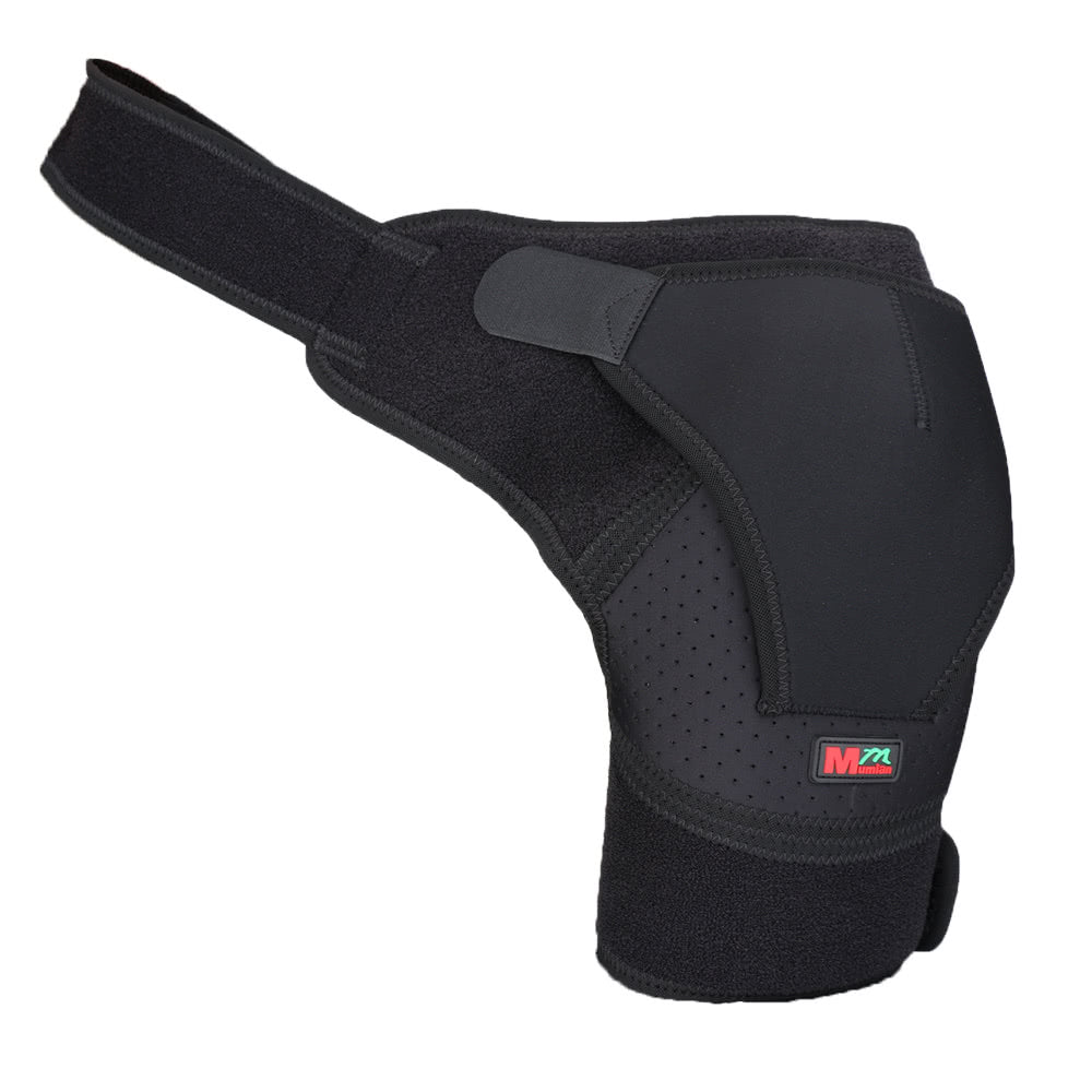 Adjustable Shoulder Support Brace for Pain Relief - Single Left/Right, Compression Wrap Belt for Gym Use