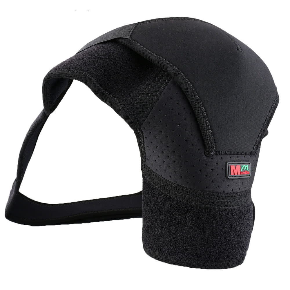 Adjustable Shoulder Support Brace for Pain Relief - Single Left/Right, Compression Wrap Belt for Gym Use