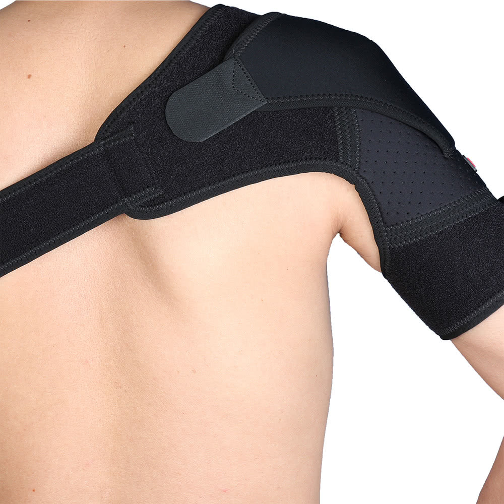 Adjustable Shoulder Support Brace for Pain Relief - Single Left/Right, Compression Wrap Belt for Gym Use