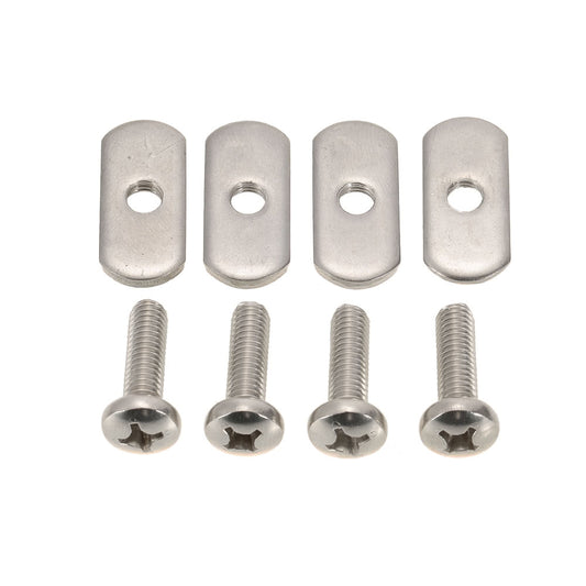 Stainless Steel Kayak Rail Track Screws & Nuts Kit for Canoes Boats Rails