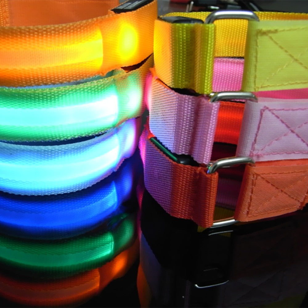 Adjustable LED Reflective Waist Belt for Running, Hiking & Cycling