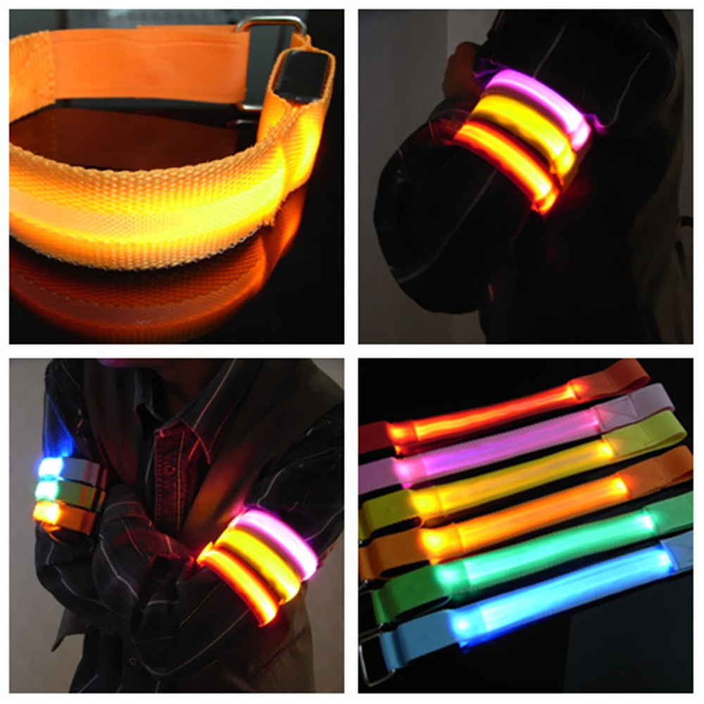 Adjustable LED Reflective Waist Belt for Running, Hiking & Cycling