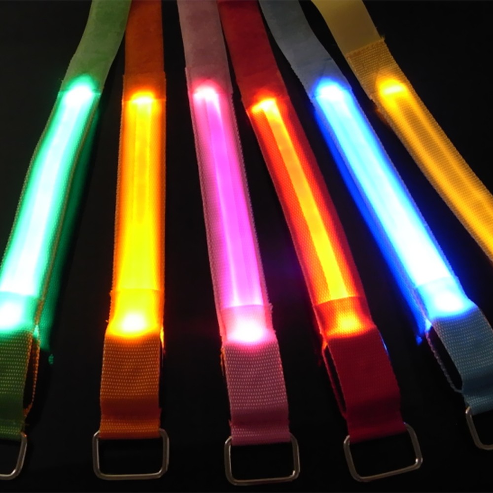 Adjustable LED Reflective Waist Belt for Running, Hiking & Cycling